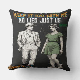 Symbolic Angel Couple  Throw Pillow Kissen