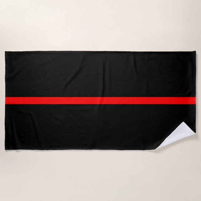 Symbolic Thin Red Line graphic Strandtuch (Vorderseite)