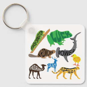 Symbolik der Tiere Schlüsselanhänger
