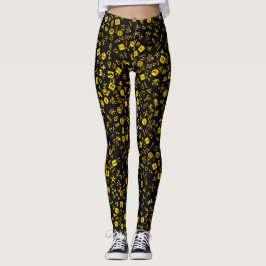 Symbolik Gelb und Schwarz Leggings