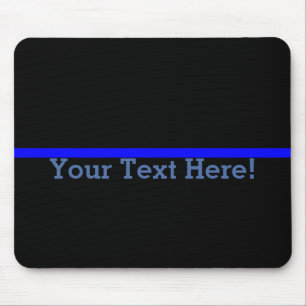 Symbolische dünne Blue Line personifizieren diese Mousepad