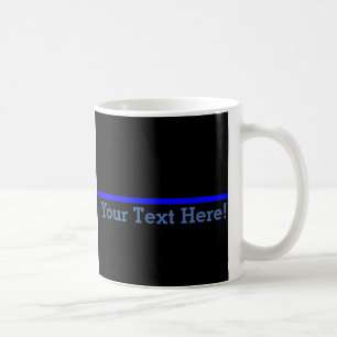 Symbolische dünne Blue Line personifizieren diese Tasse