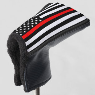Symbolische dünne rote Linie Golf Headcover