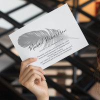 Symbolische Feather-Gedenkstätte Dankeschön Karte