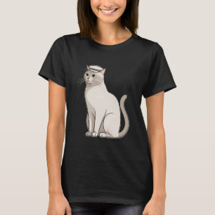 Symbolische Katzenbegleiter-Illustration T-Shirt