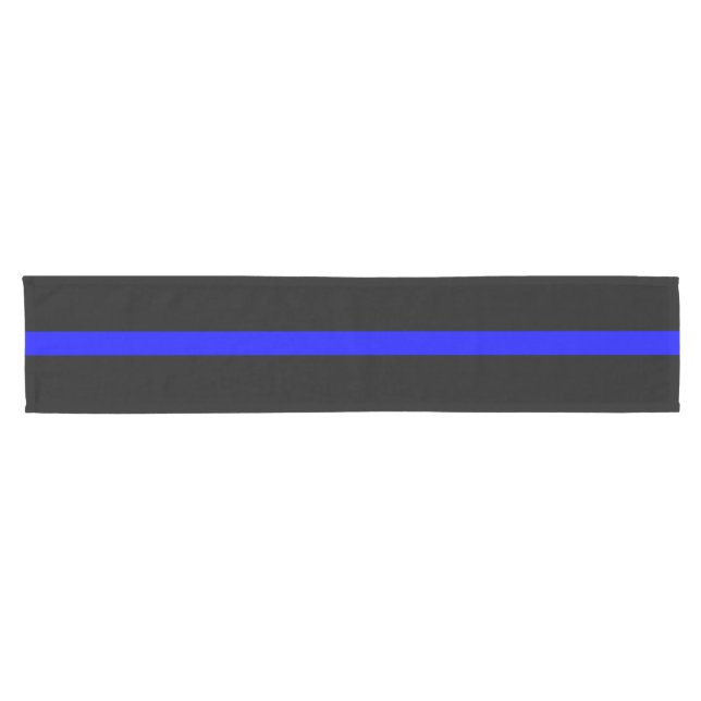 Symbolisches Memorial zu Thin Blue Line Kurzer Tischläufer (Horizontal)