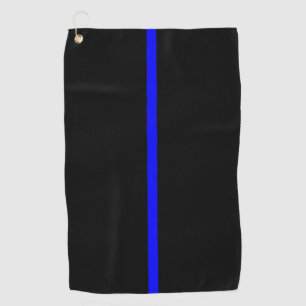 Symbolisches Thin Blue Line Grafikdekor auf einer  Golfhandtuch