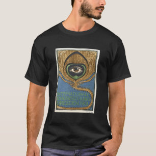 Symbolist-Kunst Nouveau Pfau-Feder-Auge 1901 T-Shirt