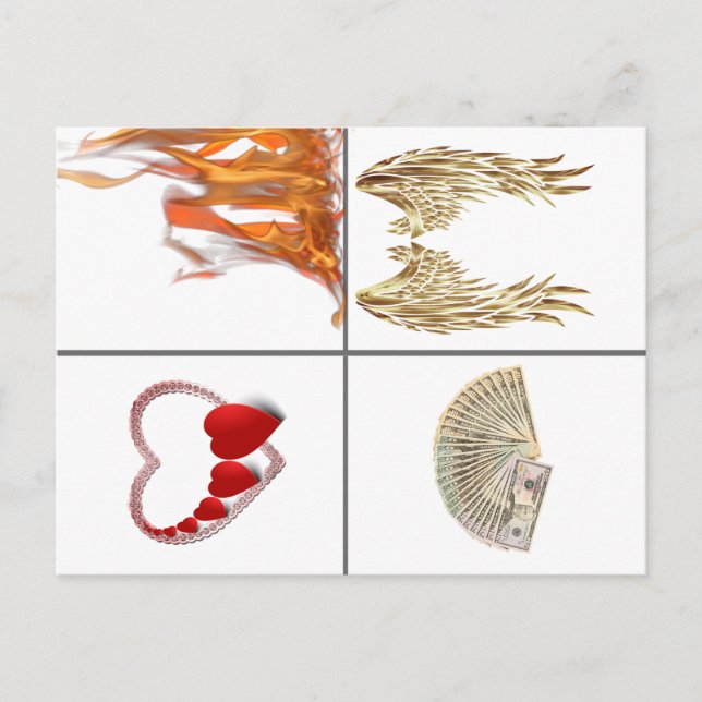 Symbolkarten zur Verbesserung und Klärung von Taro Postkarte (Vorderseite)