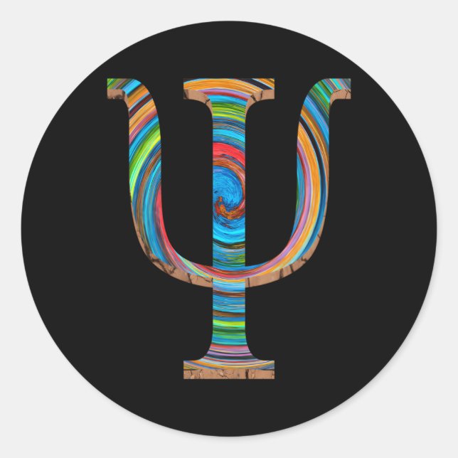 Symbolpsychologen Psychologie Studenten Runder Aufkleber (Vorderseite)