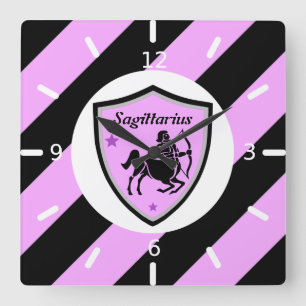 Symbolsagittarius Quadratische Wanduhr