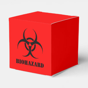 Symbolwarnung der Biogefährdung Halloween-Props Geschenkschachtel
