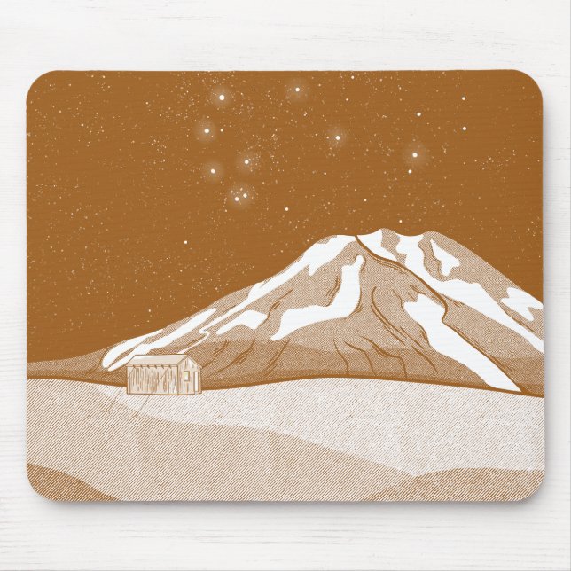 Syme Hut Mount Taranaki Mousepad (Vorne)