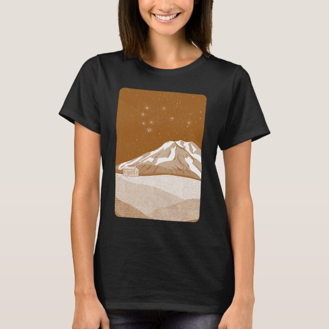 Syme Hut Mount Taranaki T-Shirt (Vorderseite)