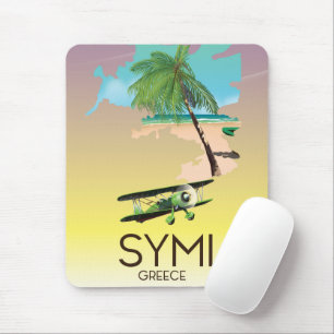 Symi Greece Reiseplakat Mousepad