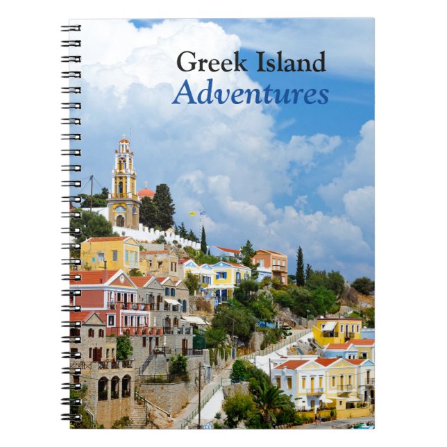 Symi Greek Island Adventures-Notebook Notizblock (Vorderseite)