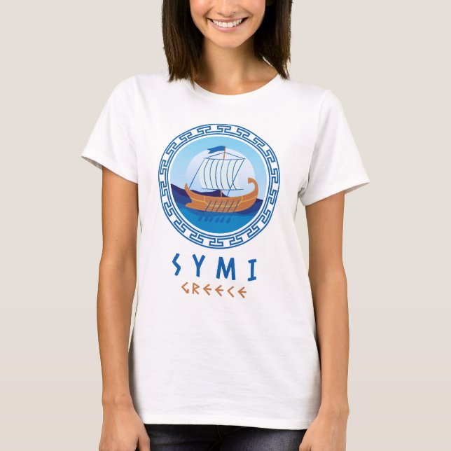 Symi, Griechenland - Frauen für die Gestaltung von T-Shirt (Vorderseite)