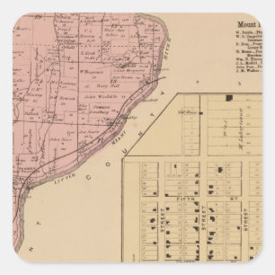 Symmes Mt angenehm, Ohio Quadratischer Aufkleber