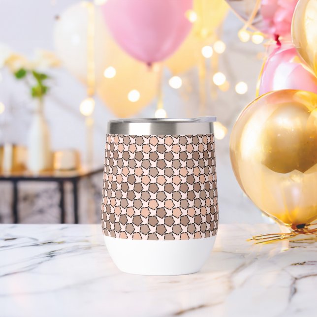 Symmetric Brown Pentagons mit gestrichelten Grenze (Junggesellenabschied)