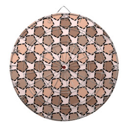 Symmetric Brown Pentagons mit gestrichelten Grenze Dartscheibe