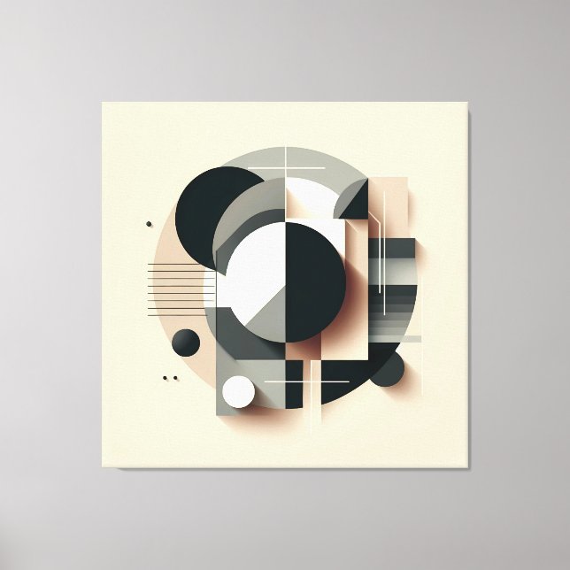 Symmetric Dimensional Geometry Leinwanddruck (Vorderseite)