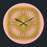 Symmetric Pattern Große Wanduhr<br><div class="desc">Bild von Created by Gagik Sargsyan,  in dem Apophysis-Programm 7x. Customize your own wall clock.</div>