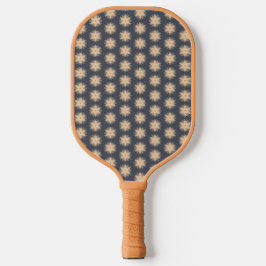 Symmetrical Line Drawing With Earthy Brown Colors Pickleball Schläger