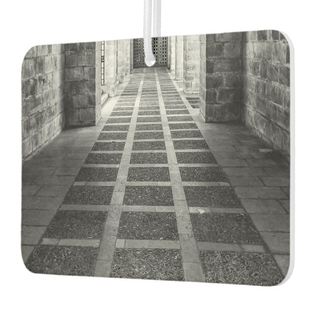 Symmetrie in Schwarz/Weiß Autolufterfrischer (Links)