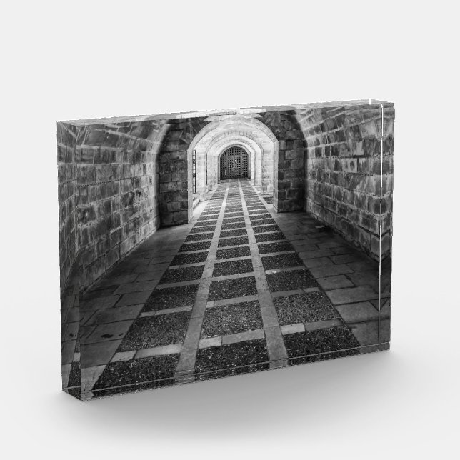 Symmetrie in Schwarz/Weiß Fotoblock (Links)