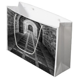 Symmetrie in Schwarz/Weiß Große Geschenktüte