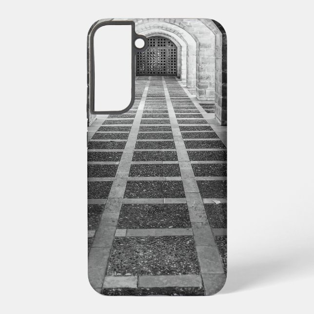 Symmetrie in Schwarz/Weiß Samsung Galaxy Hülle (Rückseite)