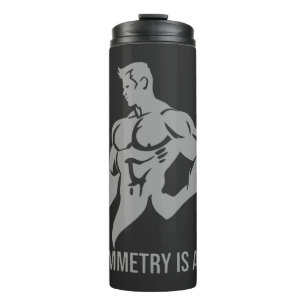 Symmetrie ist Kunst Goldenes Zeitalter Bodybuildin Thermosbecher
