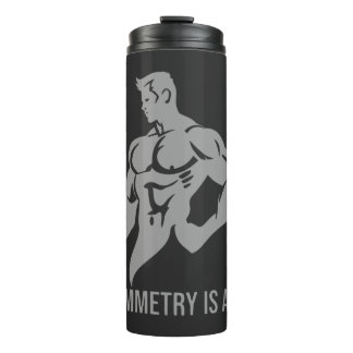 Symmetrie ist Kunst Goldenes Zeitalter Bodybuildin Thermosbecher