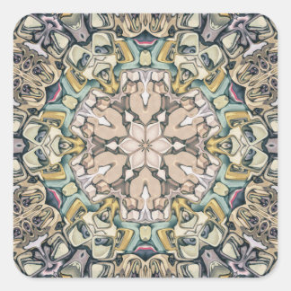 Symmetrie von Formen Quadratischer Aufkleber