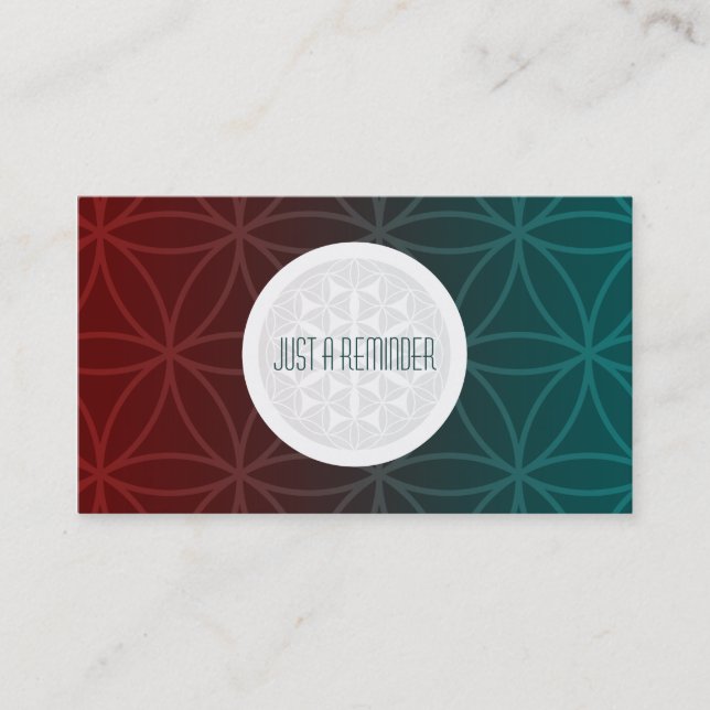 Symmetrieverabredungs-Erinnerung Terminkarte (Vorderseite)