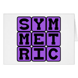 Symmetrisch, spiegelähnlich
