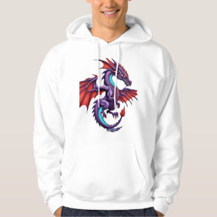 Symmetrische Drachenflügel – Modernes Farbverlauf- Hoodie