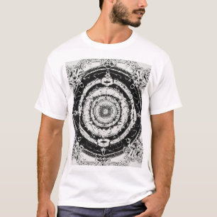 Symmetrische Einsamkeit: T-Shirts der Ink Line Art