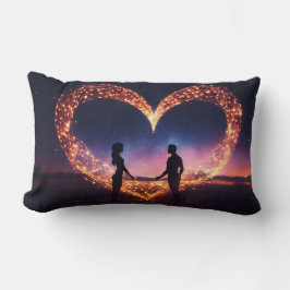 Symmetrische Liebe: Matching Throw Pillows Lendenkissen