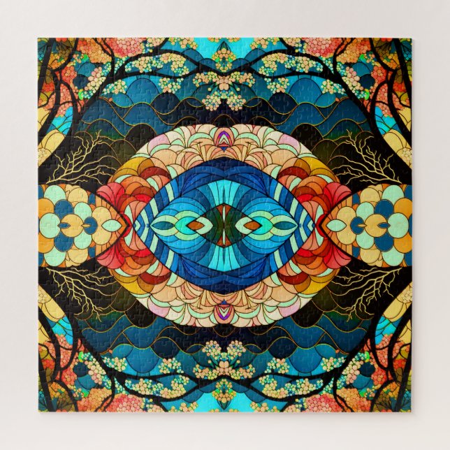 SYMMETRISCHE WÄLDER JAPANESE ART STYLE PUZZLE (Vertikal)
