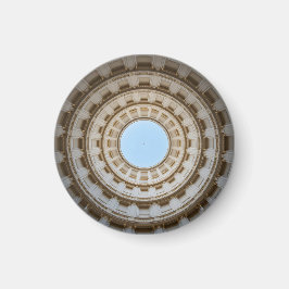 Symmetrische Worm-Augen-Ansicht eines großen Doms Magnet