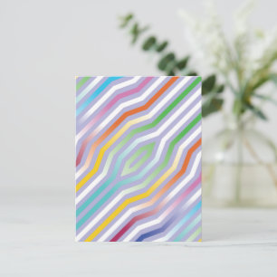 Symmetrischer diagonaler Streifen Hintergrund 1 Postkarte