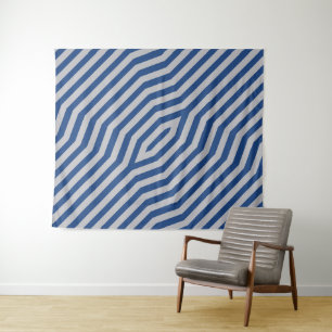 Symmetrischer diagonaler Streifen Hintergrund 6 Wandteppich