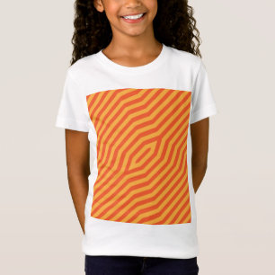 Symmetrischer diagonaler Streifen Hintergrund 8 T-Shirt