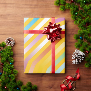 Symmetrischer Hintergrund mit diagonalen Streifen Geschenkpapier