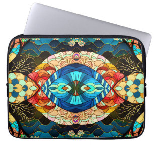 SYMMETRISCHER WALD JAPANISCHER KUNSTSTIL LAPTOPSCHUTZHÜLLE