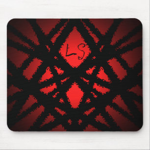 Symmetrisches abstraktes Monogramm Mousepad