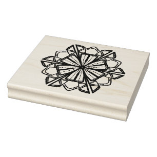 Symmetrisches Design Gummistempel