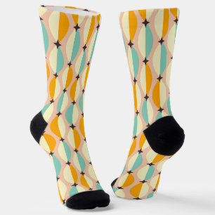 Symmetrisches Retro-Muster mit ineinandergreifende Socken