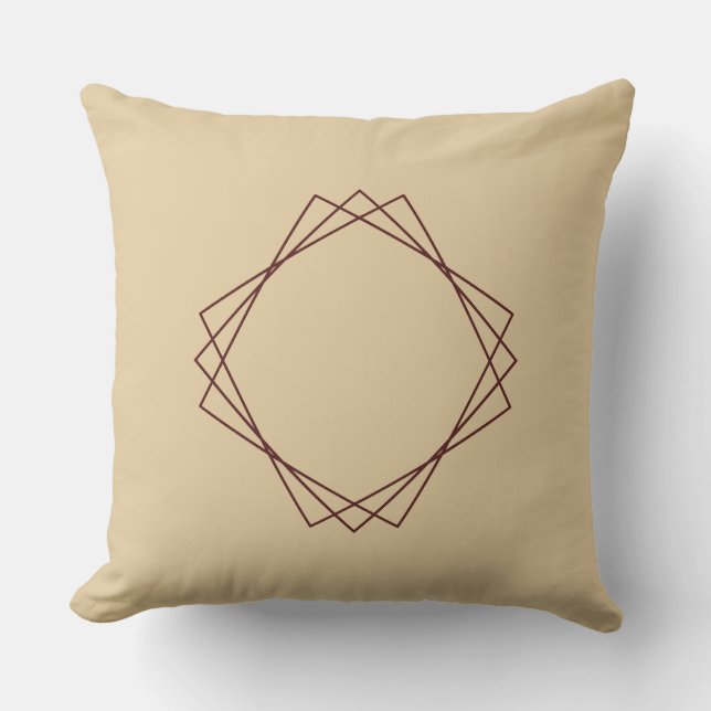 Symmetry Bloom Throw Pillow Kissen (Vorderseite)